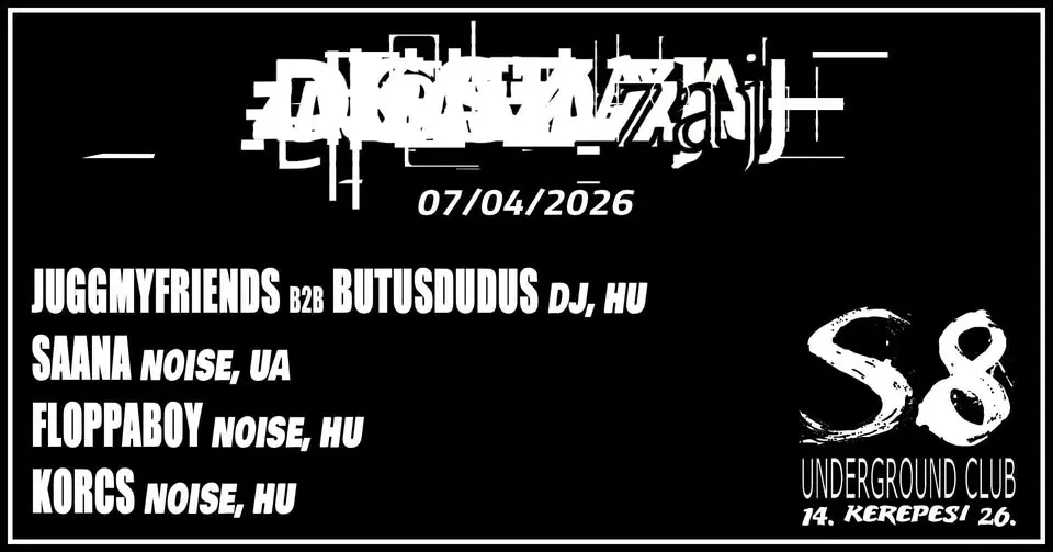 Korcs | Floppaboy | Saana | Juggmyfriends b2b Butusdudus koncert Budapesten (S8 Underground Club)